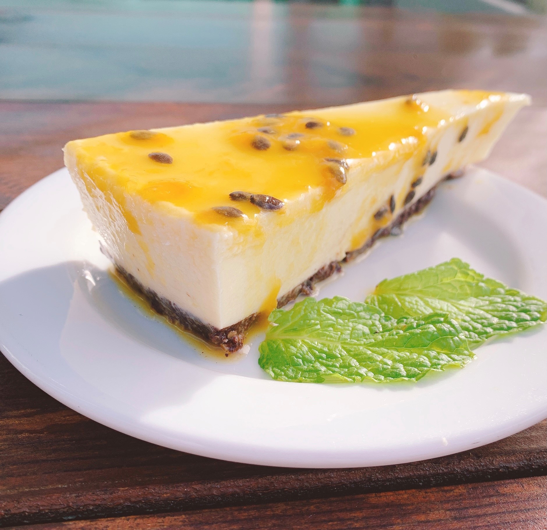 Cheesecake de Maracujá s/ glúten (1 fatia) - Restaurante Origem ...